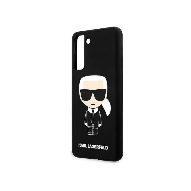 Чохол Karl Lagerfeld Silicone Iconic для Samsung Galaxy S21 G991 Black (KLHCS21SSLFKBK)