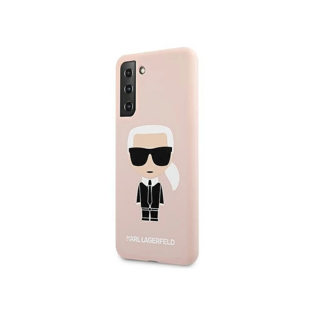 Чохол Karl Lagerfeld Silicone Iconic для Samsung Galaxy S21 G991 Pink (KLHCS21SSLFKPI)