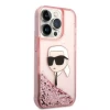 Чехол Karl Lagerfeld Glitter Karl Head для iPhone 14 Pro Pink (KLHCP14LLNKHCP)