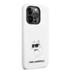 Чохол Karl Lagerfeld Silicone Choupette для iPhone 14 Pro White (KLHCP14LSNCHBCH)