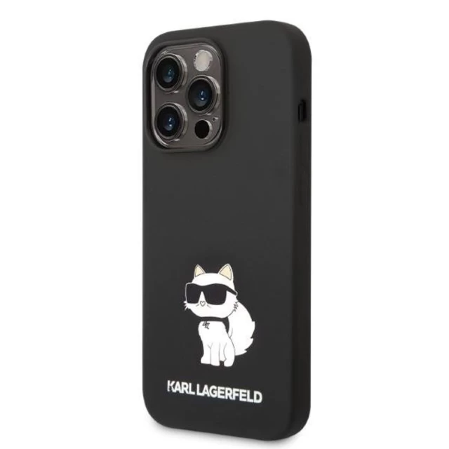 Чехол Karl Lagerfeld Silicone Choupette для iPhone 14 Pro Black (KLHCP14LSNCHBCK)