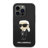 Чехол Karl Lagerfeld Silicone Ikonik для iPhone 14 Pro Black (KLHCP14LSNIKBCK)