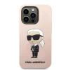 Чехол Karl Lagerfeld Silicone Ikonik для iPhone 14 Pro Pink (KLHCP14LSNIKBCP)