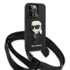 Чохол Karl Lagerfeld Monogram Ikonik Patch для iPhone 14 Pro Black (KLHCP14LSTKMK)