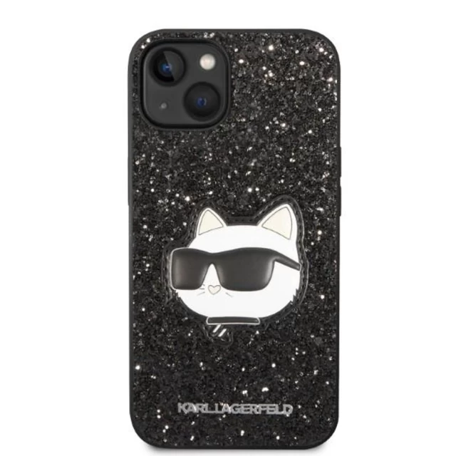 Чохол Karl Lagerfeld Glitter Choupette Patch для iPhone 14 Plus Black (KLHCP14MG2CPK)