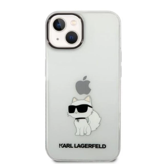 Чехол Karl Lagerfeld Ikonik Choupette для iPhone 14 Plus Transparent (KLHCP14MHNCHTCT)