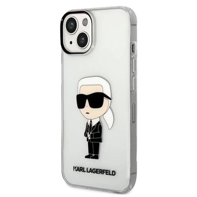 Чохол Karl Lagerfeld Ikonik Karl Lagerfeld для iPhone 14 Plus Transparent (KLHCP14MHNIKTCT)