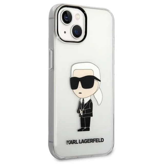Чохол Karl Lagerfeld Ikonik Karl Lagerfeld для iPhone 14 Plus Transparent (KLHCP14MHNIKTCT)