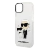 Чехол Karl Lagerfeld Gliter Karl & Choupette для iPhone 14 Plus Transparent (KLHCP14MHNKCTGT)