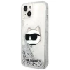 Чохол Karl Lagerfeld Glitter Choupette Head для iPhone 14 Plus Silver (KLHCP14MLNCHCS)