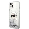 Чохол Karl Lagerfeld Glitter Karl Head для iPhone 14 Plus Silver (KLHCP14MLNKHCH)
