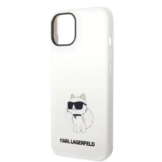 Чохол Karl Lagerfeld Silicone Choupette для iPhone 14 Plus White (KLHCP14MSNCHBCH)