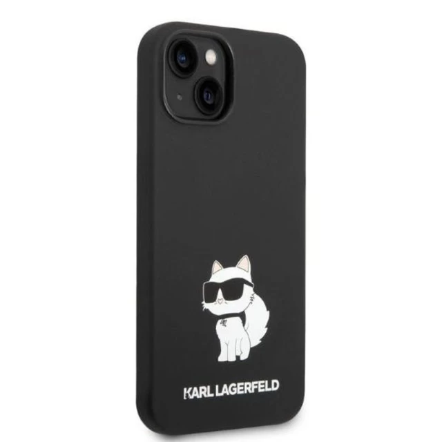 Чохол Karl Lagerfeld Silicone Choupette для iPhone 14 Plus Black (KLHCP14MSNCHBCK)