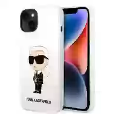 Чохол Karl Lagerfeld Silicone Ikonik для iPhone 14 Plus White (KLHCP14MSNIKBCH)