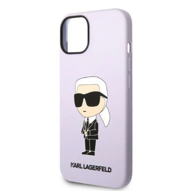 Чохол Karl Lagerfeld Silicone Ikonik для iPhone 14 Plus Purple (KLHCP14MSNIKBCU)