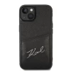 Чохол Karl Lagerfeld Signature Logo Cardslot для iPhone 14 Black (KLHCP14SCSSK)