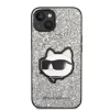 Чехол Karl Lagerfeld Glitter Choupette Patch для iPhone 14 Silver (KLHCP14SG2CPS)