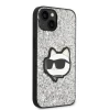 Чохол Karl Lagerfeld Glitter Choupette Patch для iPhone 14 Silver (KLHCP14SG2CPS)