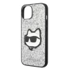Чохол Karl Lagerfeld Glitter Choupette Patch для iPhone 14 Silver (KLHCP14SG2CPS)