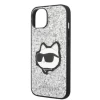 Чехол Karl Lagerfeld Glitter Choupette Patch для iPhone 14 Silver (KLHCP14SG2CPS)