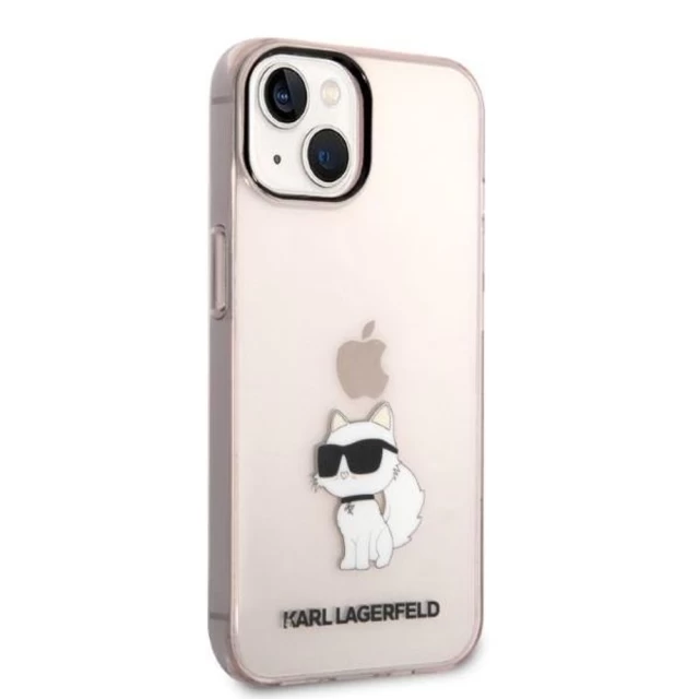 Чохол Karl Lagerfeld Ikonik Choupette для iPhone 14 Pink (KLHCP14SHNCHTCP)