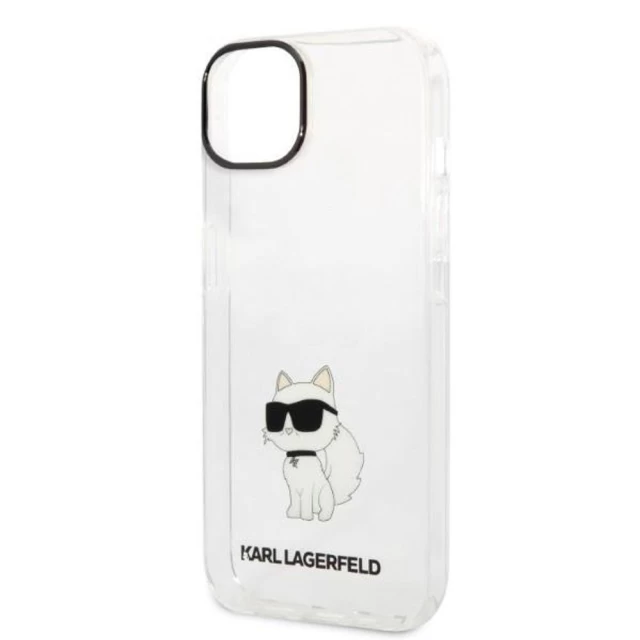 Чохол Karl Lagerfeld Ikonik Choupette для iPhone 14 Transparent (KLHCP14SHNCHTCT)