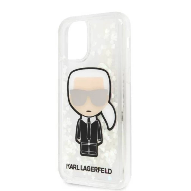Чехол Karl Lagerfeld Ikonik Glitter Glow in the Dark для iPhone 11 Multicolor (KLHCN61GLGIRKL)