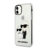 Чехол Karl Lagerfeld Glitter Karl & Choupette для iPhone 11 Transparent (KLHCN61HNKCTGT)