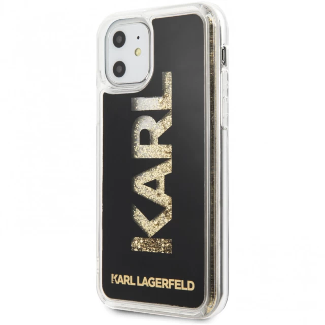 Чохол Karl Lagerfeld Karl Logo Glitter для iPhone 11 Black (KLHCN61KAGBK)
