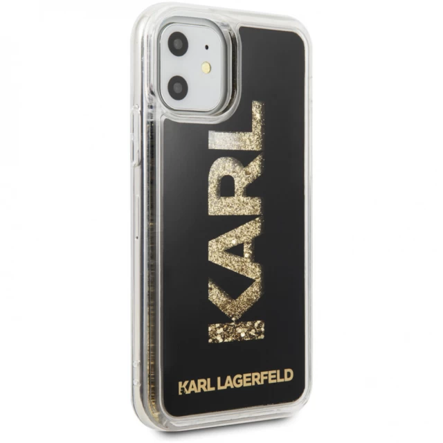 Чехол Karl Lagerfeld Karl Logo Glitter для iPhone 11 Black (KLHCN61KAGBK)