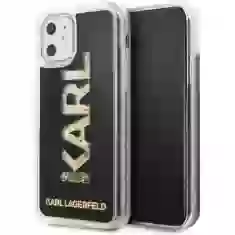 Чехол Karl Lagerfeld Karl Logo Glitter для iPhone 11 Black (KLHCN61KAGBK)