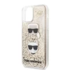 Чохол Karl Lagerfeld Liquid Glitter Karl & Choupette для iPhone 11 Gold (KLHCN61KCGLGO)