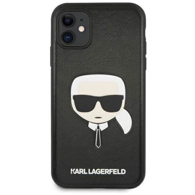 Чохол Karl Lagerfeld Ikonik Karl's Head для iPhone 11 Black (KLHCN61KHBK)