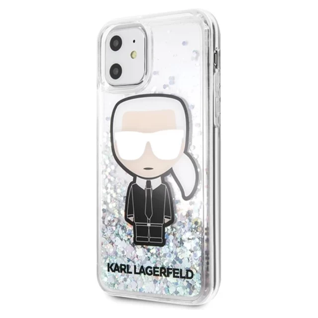 Чохол Karl Lagerfeld Glitter Ikonik для iPhone 11 Iridescent (KLHCN61LGIRKL)