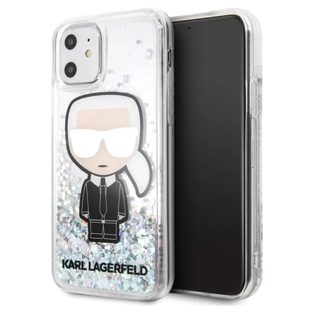 Чохол Karl Lagerfeld Glitter Ikonik для iPhone 11 Iridescent (KLHCN61LGIRKL)