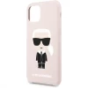 Чехол Karl Lagerfeld Silicone Iconic для iPhone 11 Light Pink (KLHCN61SLFKPI)