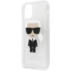 Чохол Karl Lagerfeld Glitter Ikonik Karl для iPhone 11 Silver (KLHCN61TPUTRIKSL)