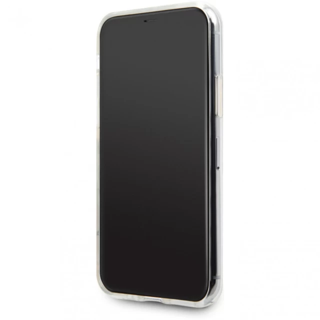 Чохол Karl Lagerfeld Glitter Ikonik Karl для iPhone 11 Silver (KLHCN61TPUTRIKSL)