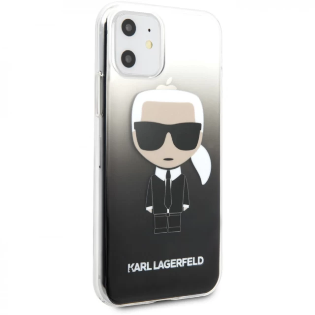Чохол Karl Lagerfeld Gradient Ikonik Karl для iPhone 11 Black (KLHCN61TRDFKBK)