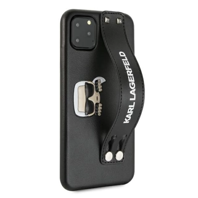 Чехол Karl Lagerfeld Iconic Hand Strap для iPhone 11 Pro Max Black (KLHCN65HA2BK)