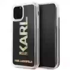 Чехол Karl Lagerfeld Karl Logo Glitter для iPhone 11 Pro Max Black (KLHCN65KAGBK)