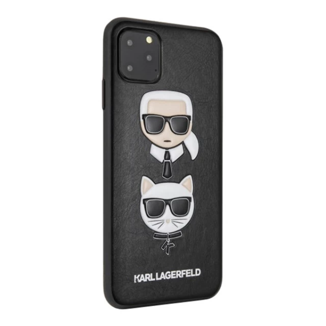 Чехол Karl Lagerfeld Karl & Choupette для iPhone 11 Pro Max Black (KLHCN65KICKC)