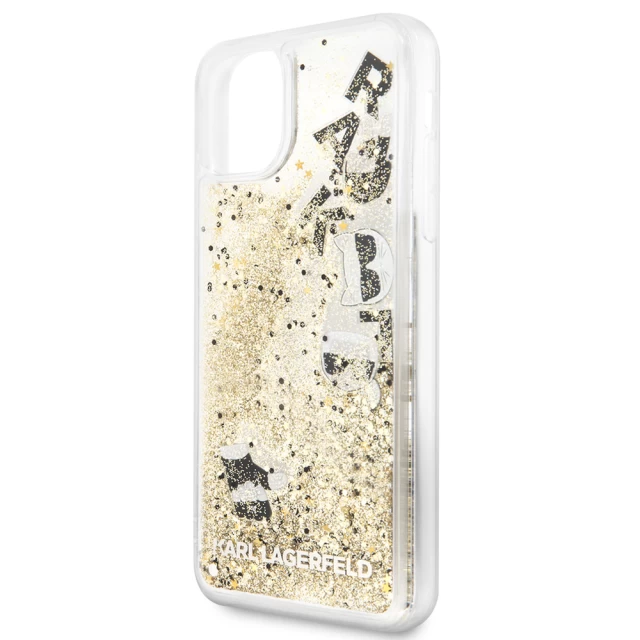 Чохол Karl Lagerfeld Glitter для iPhone 11 Pro Max Black Gold (KLHCN65ROGO)