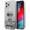 Чехол Karl Lagerfeld Ikonik Liquid Glitter для iPhone 12 Pro Max Silver (KLHCP12LGLIKSL)