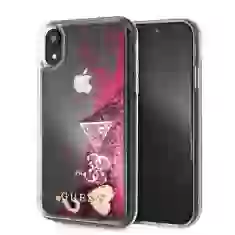 Чехол Guess Glitter Charms для iPhone XR Raspberry (GUOHCI61GLHFLRA)