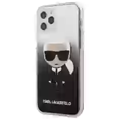 Чехол Karl Lagerfeld Gradient Ikonik Karl для iPhone 12 | 12 Pro Black (KLHCP12MTRDFKBK)