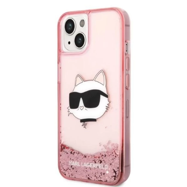 Чехол Karl Lagerfeld Glitter Choupette Head для iPhone 14 Pink (KLHCP14SLNCHCP)