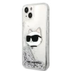 Чохол Karl Lagerfeld Glitter Choupette Head для iPhone 14 Silver (KLHCP14SLNCHCS)