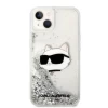 Чохол Karl Lagerfeld Glitter Choupette Head для iPhone 14 Silver (KLHCP14SLNCHCS)