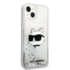 Чохол Karl Lagerfeld Glitter Choupette Head для iPhone 14 Silver (KLHCP14SLNCHCS)